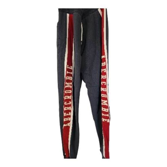 Abercrombie & Fitch vintage Navy sweatpants. Y2K, warm. Letters - Picture 3 of 9